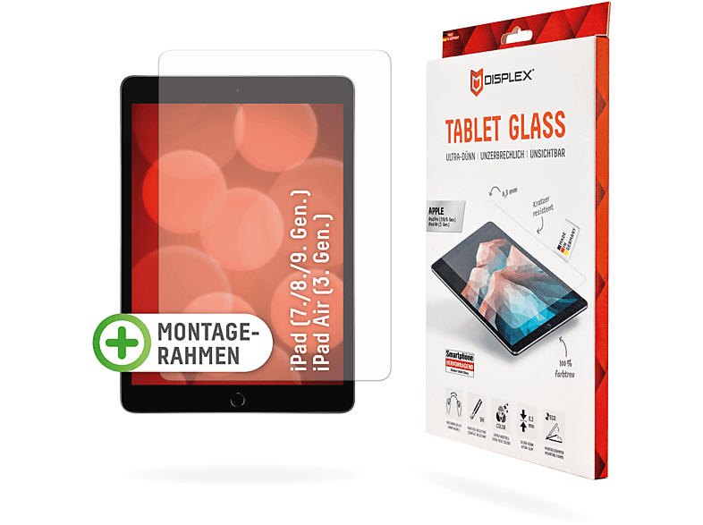 DISPLEX Tablet Glass Displayschutz(für Apple iPad (7., 8. und 9. Gen)) MediaMarkt