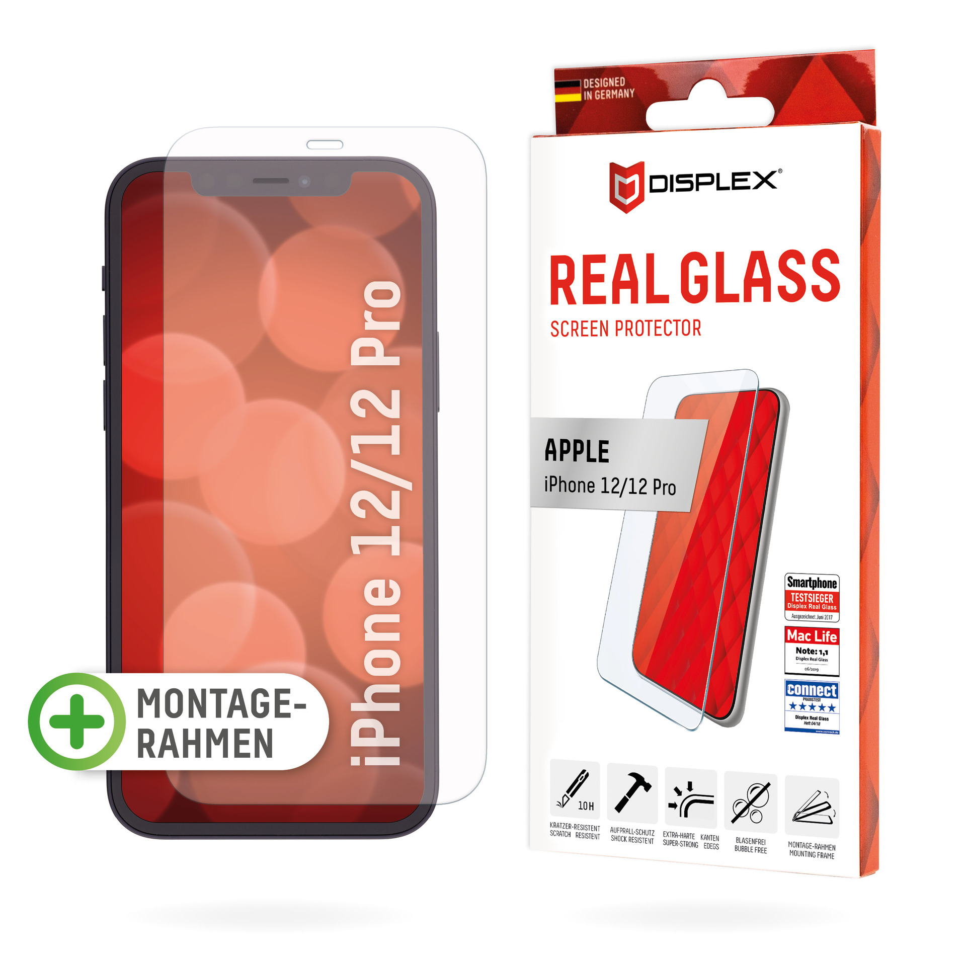 DISPLEX Real Glass Displayschutz(für Apple iPhone 12)