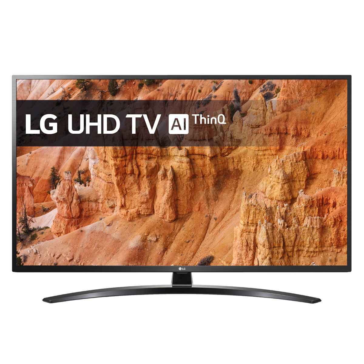 TV LED - 50UM7450PLA LG, UHD 4K, Procesador Quad Core de 10 bits., Smart TV, DVB-T2 (H.265)Sí, Negro