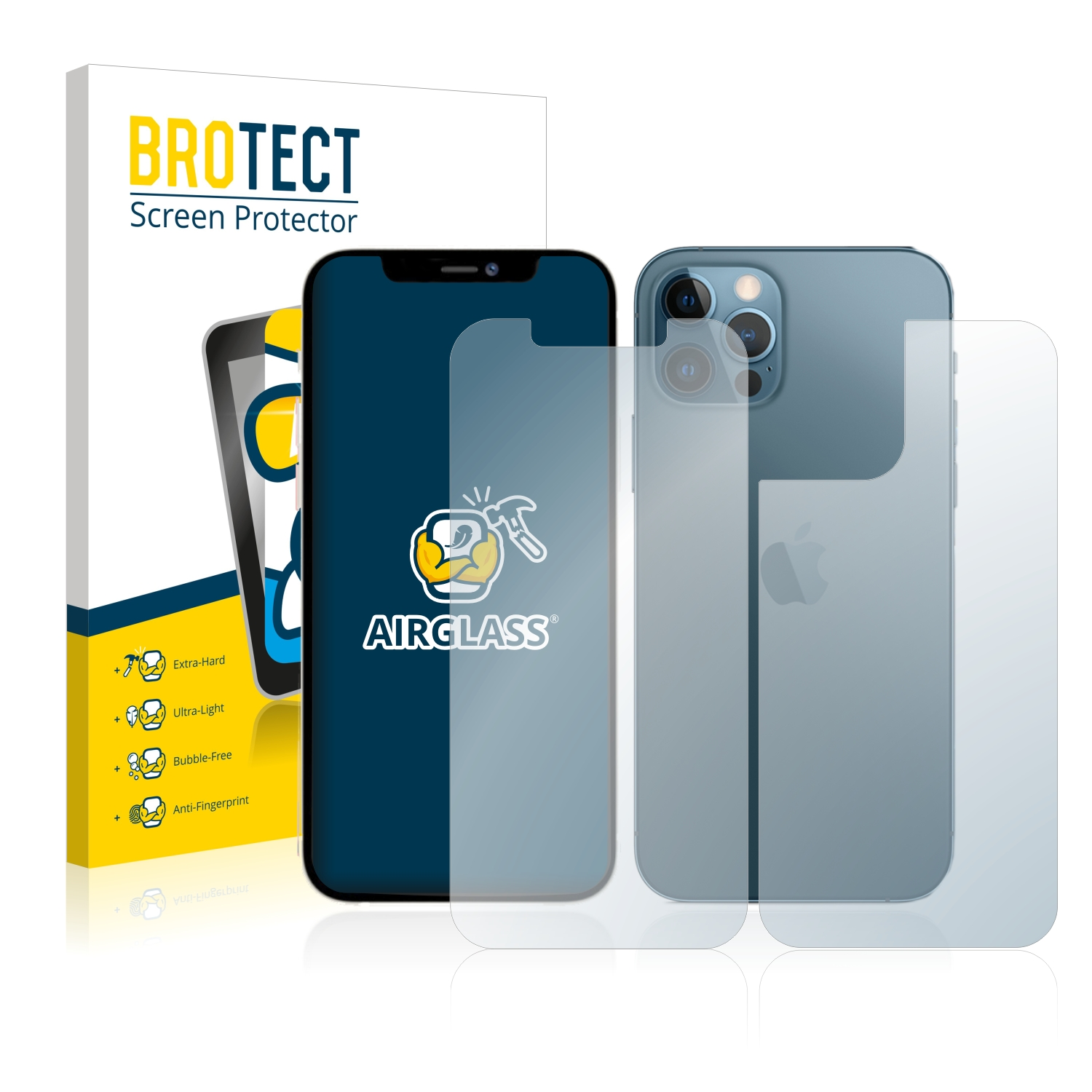 klare 12 BROTECT Schutzfolie(für Airglass Max) iPhone Apple Pro
