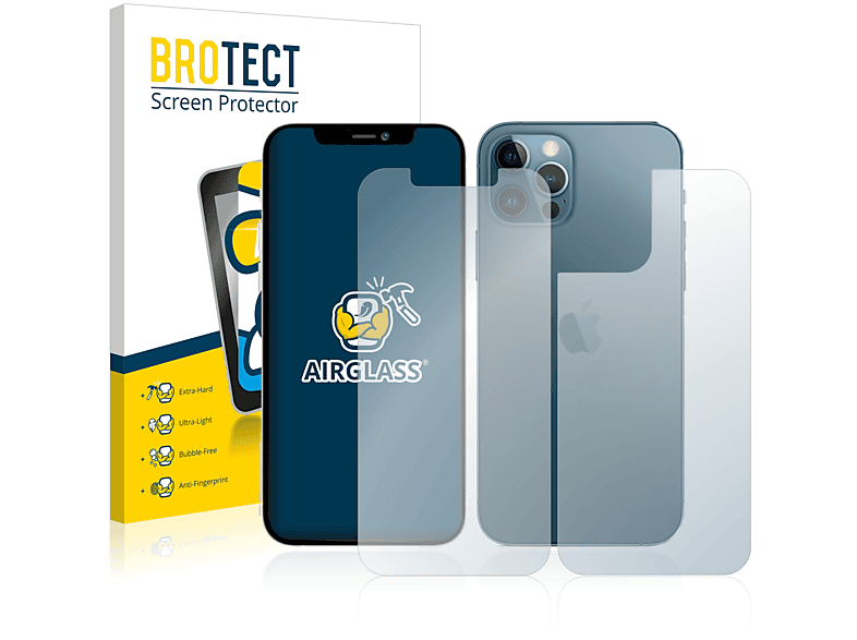 BROTECT Airglass klare Schutzfolie(für Apple iPhone 12 Pro Max)