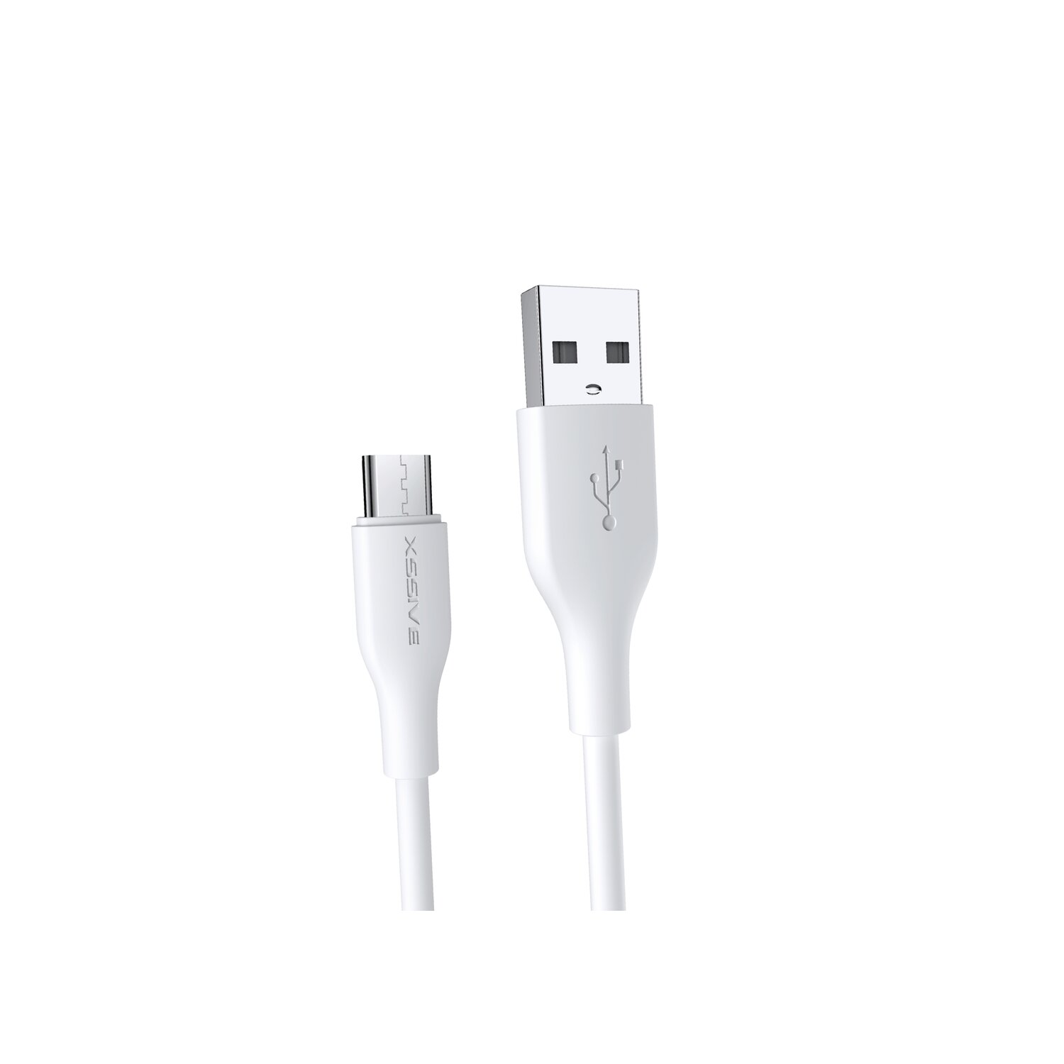 USB Ladekabel, zu Micro-USB, 2 Weiß COFI 2.4A Meter