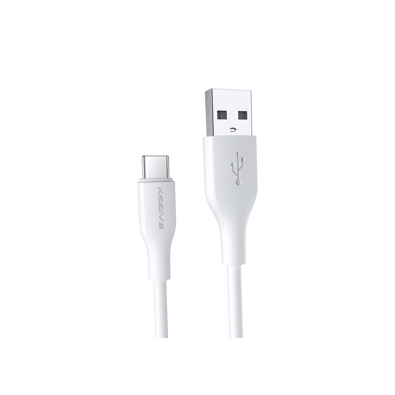 2 Meter Ladekabel, Weiß Typ-C COFI USB (USB-C), zu 2.4A 2.4A