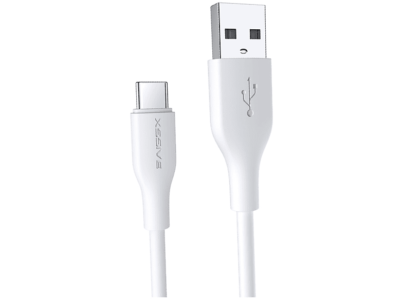 COFI 2.4A 2 Meter 2.4A USB zu Typ-C (USB-C), Ladekabel, Weiß