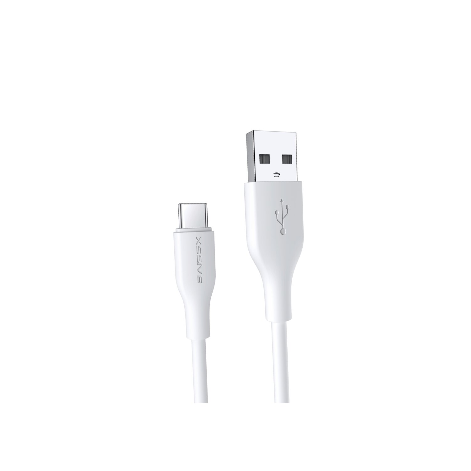 COFI 2.4A Meter Weiß zu Typ-C (USB-C), 2.4A 1 Ladekabel, USB