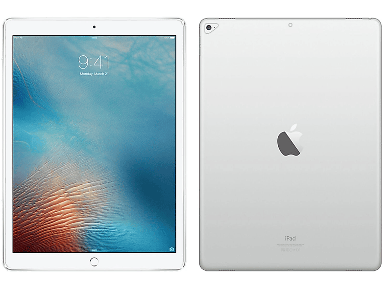 COFI Silikon Hülle Handyhülle Backcover für Apple iPad Air / Air 2 Silikon, Transparent