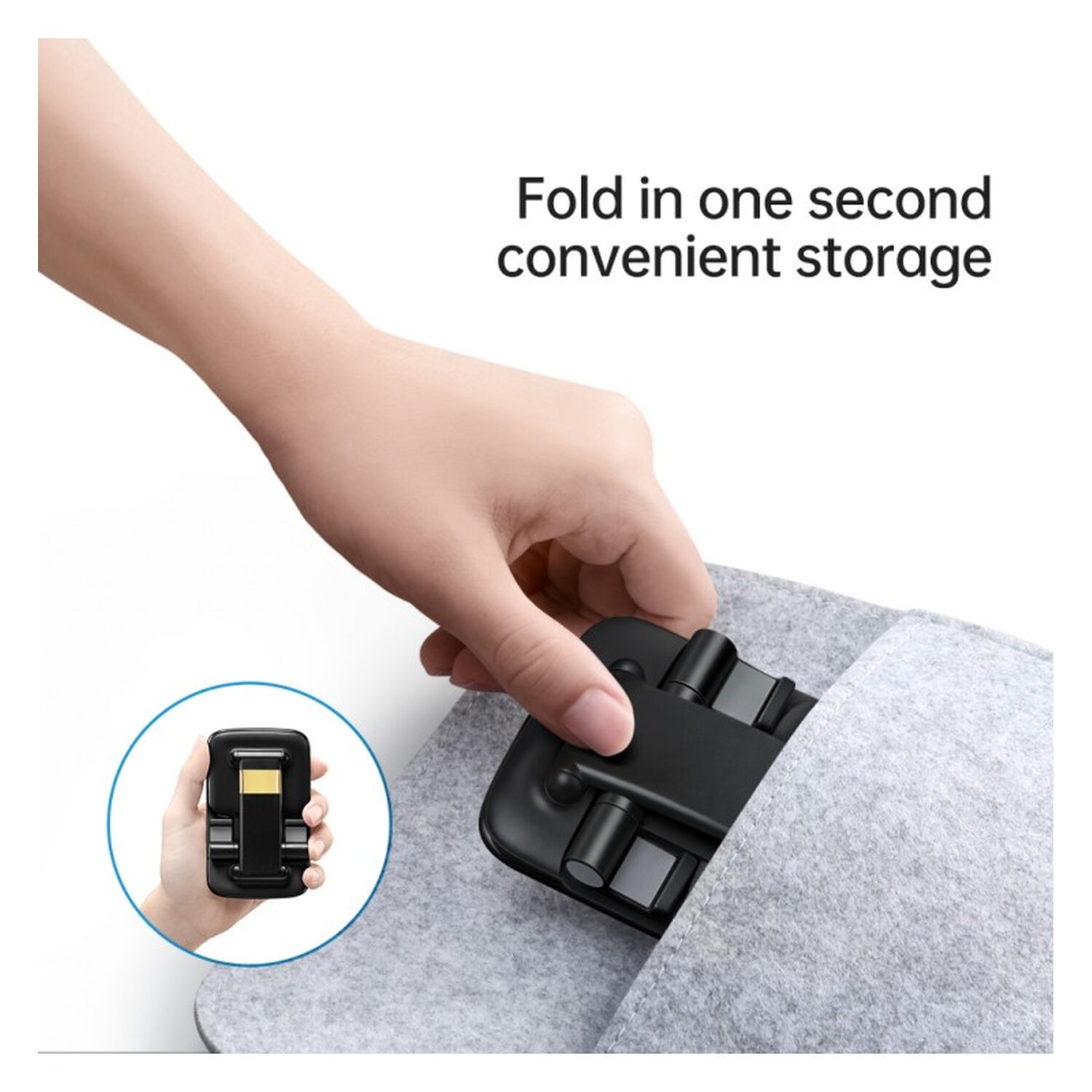 Ständer MCDODO Tischhalter klappbar Schreibtisch Handy-Halterung, Schwarz