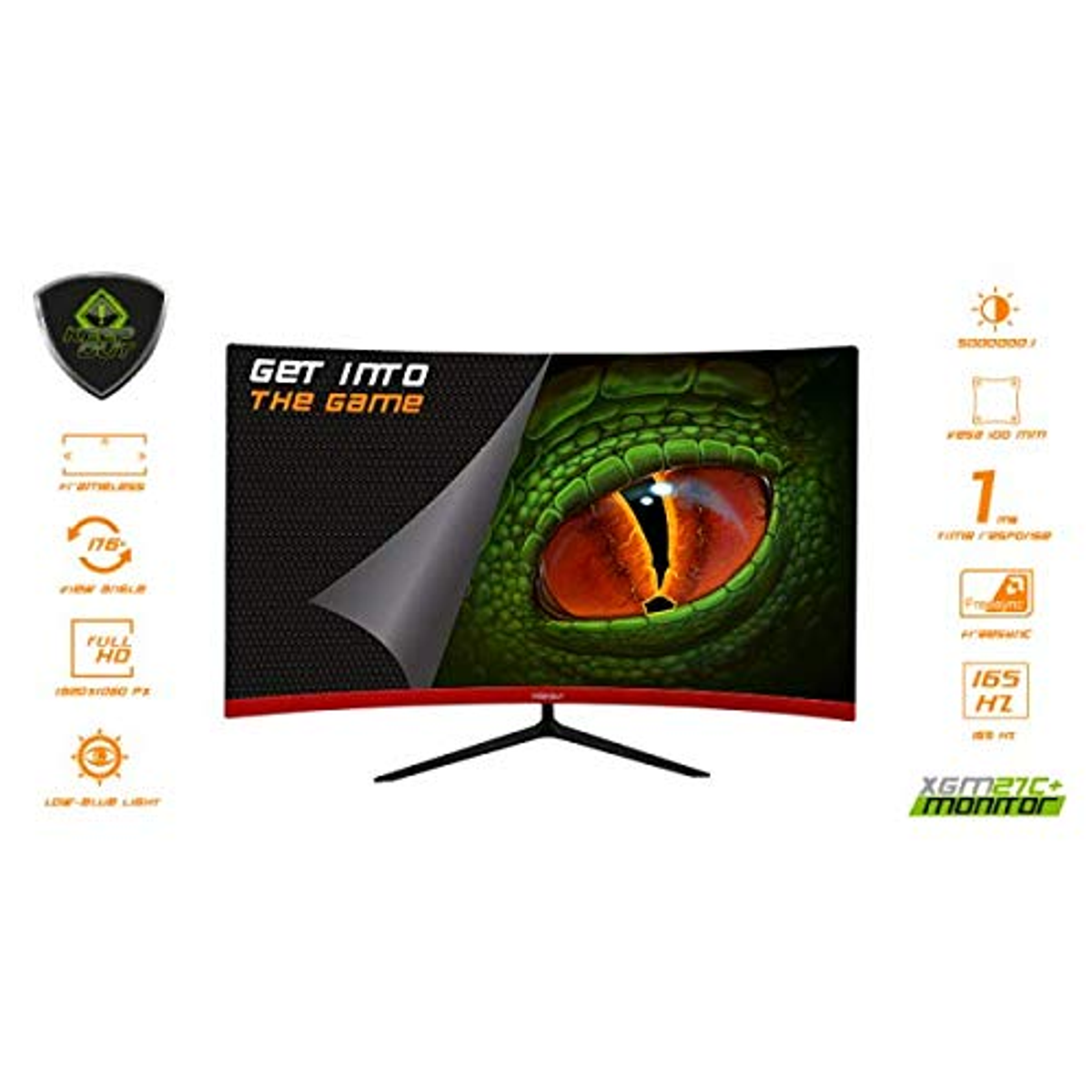 Monitor gaming - XGM27C+ KEEP OUT, 27 ", Full-HD, 1 ms, Display Port, HDMI, DVI, DC, Multicolor