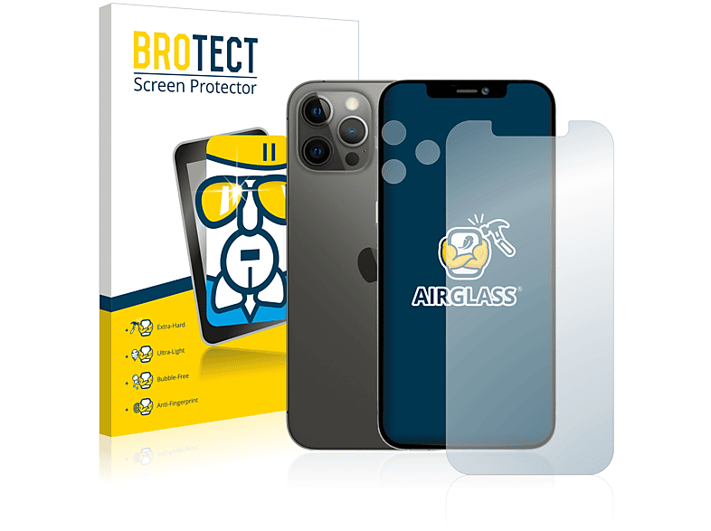 BROTECT Airglass klare Schutzfolie(für Apple iPhone 12 Pro Max)