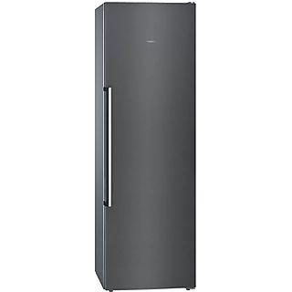 Congelador vertical - SIEMENS GS36NAXEP, 242 l, 1860 mm, Negro