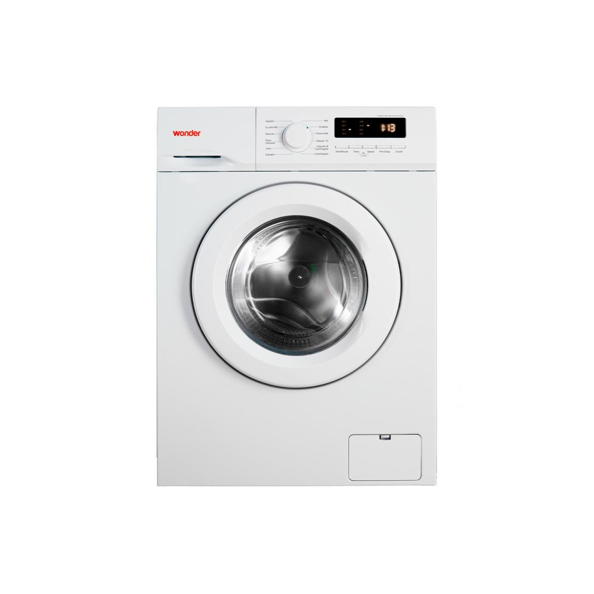 Lavadora 6kg Wonder universal a+++e 1000rpm 85cm 60cm 48cm blanca display digital wdl0961002 6 1000