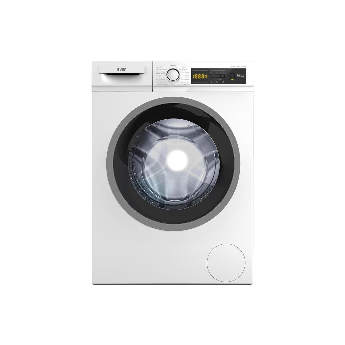 Lavadora Carga Frontal svan svl123 10 kg 10kg a+++10d 1200rpm blanca display puerta