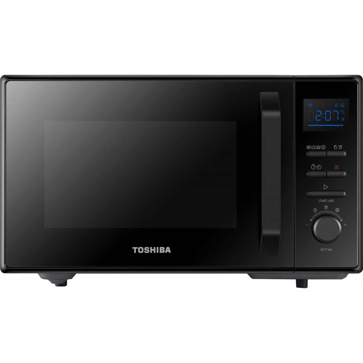 Microondas Libre Instalación mw2ac25tbk toshiba negro 25 grill 2250w 31cm 51.3cm