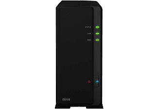 Servidor NAS DS118;SYNOLOGY, HDD, Negro