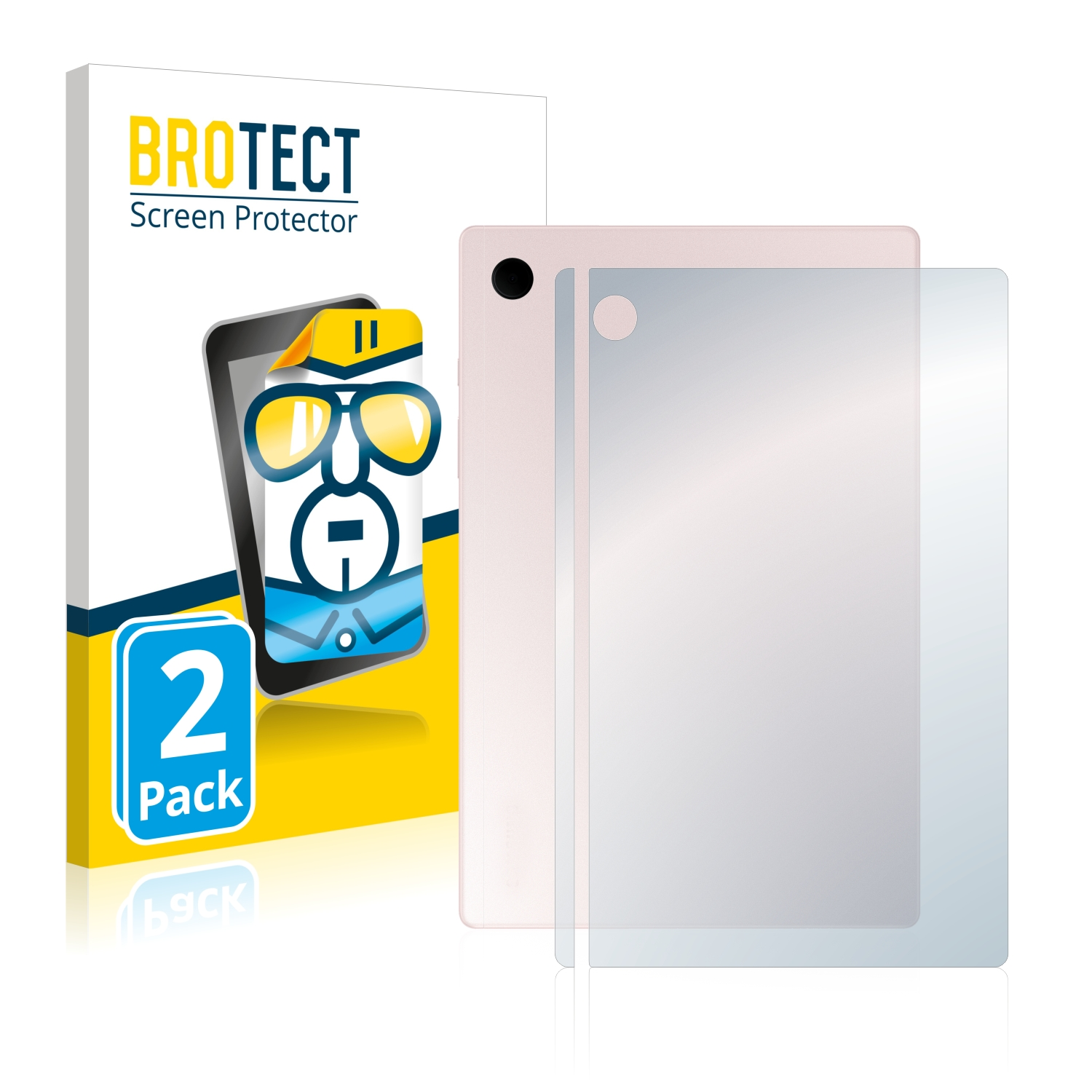 BROTECT 2x klare Schutzfolie(für WiFi) Tab A8 Galaxy Samsung