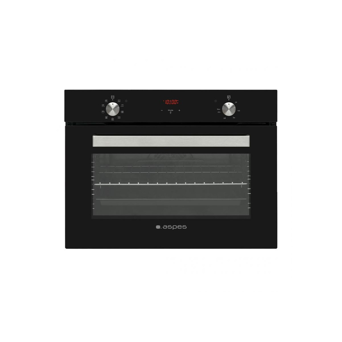 Horno Aspes 50l 45.5cm 59.5cm 57.5cm cristal negro display 9p turbo ahe1459n 50