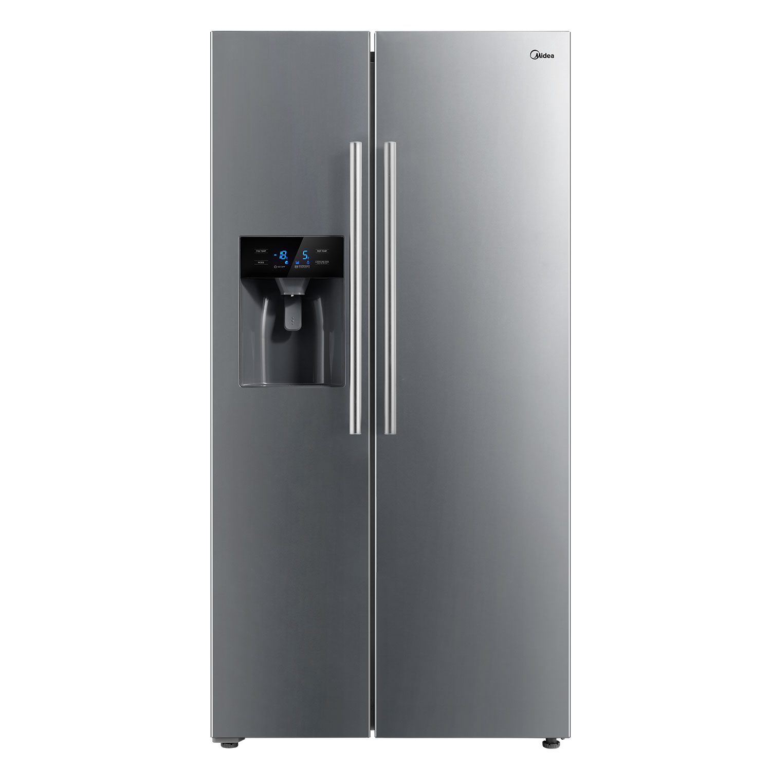 Frigorifico americano - MERS508FGE02 MIDEA, No Frost, 516 l, Gris