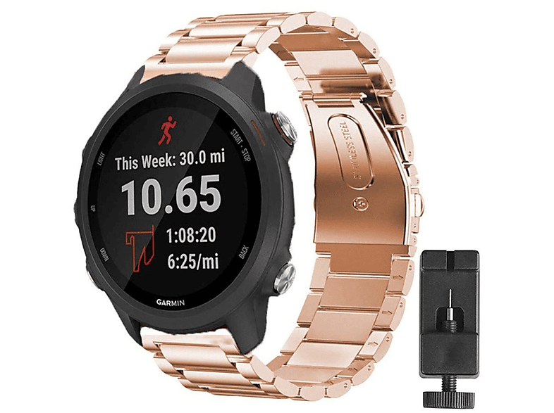 Forerunner Smartband, Garmin, Garmin 245, Rose Edelstahl, CASEONLINE