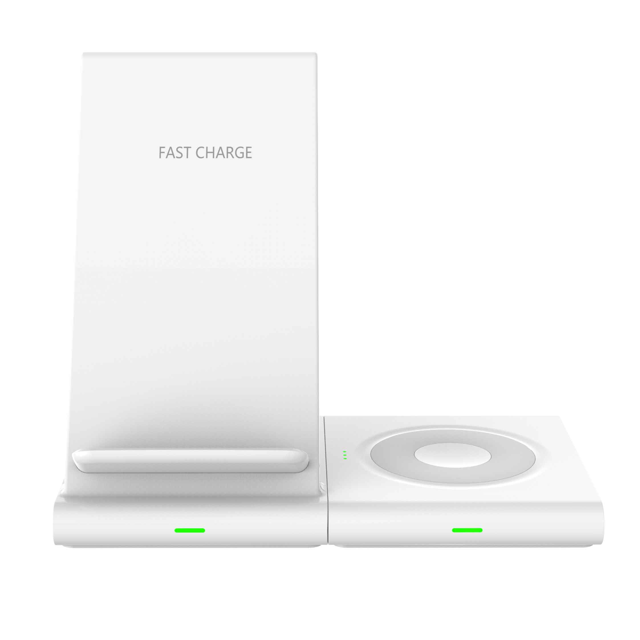 LOOKIT C6 Qi Wireless Dual Weiß Ladegerät WE Apple, Ladegerät