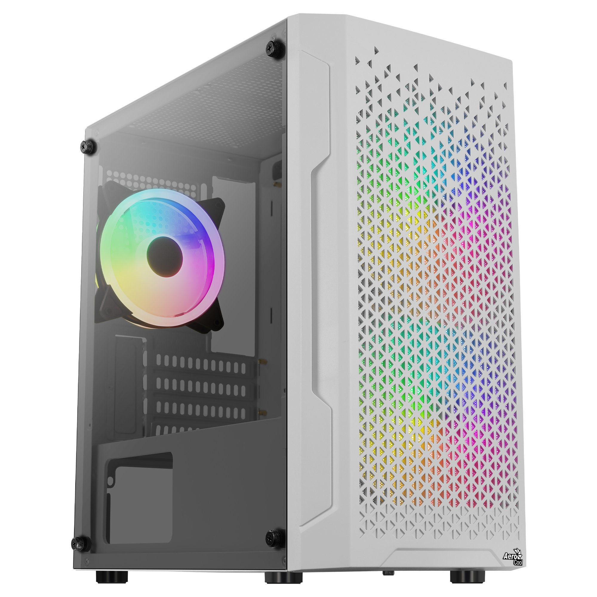 Carcasa PC TRINITYMINIWHV3;AEROCOOL, Blanco