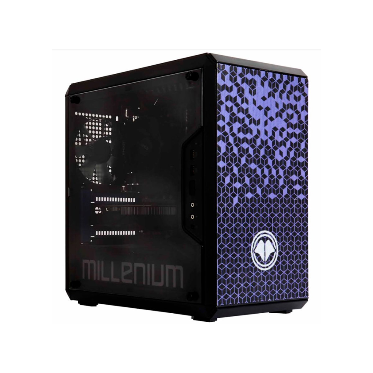 PC sobremesa - M1MR306A556GWMR28AD1 MILLENIUM, AMD Ryzen 5 5600G, 16 GB, 1 TB, Nvidia Ge Force RTX 3060 12GB, Windows 10 (Español), Negro