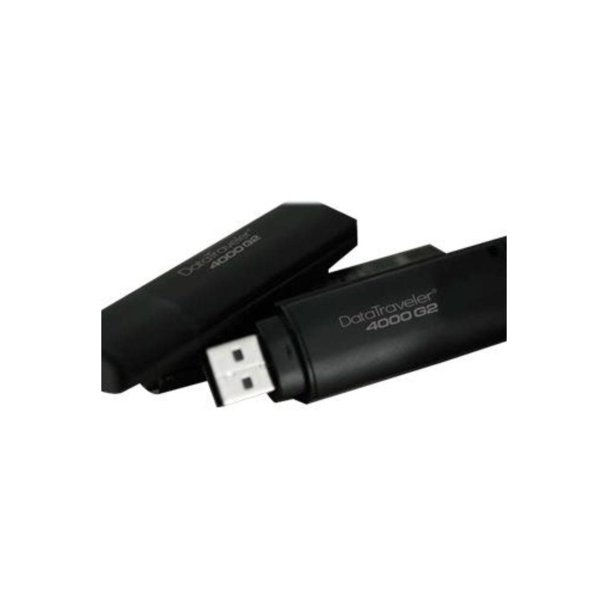 USB 64 GB) Stick (Schwarz, DT4000G2DM/64GB KINGSTON