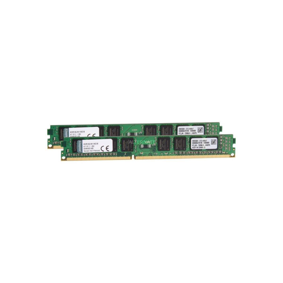 Deux barrettes de mémoire RAM sur fond blanc. Elles ont des circuits imprimés verts.