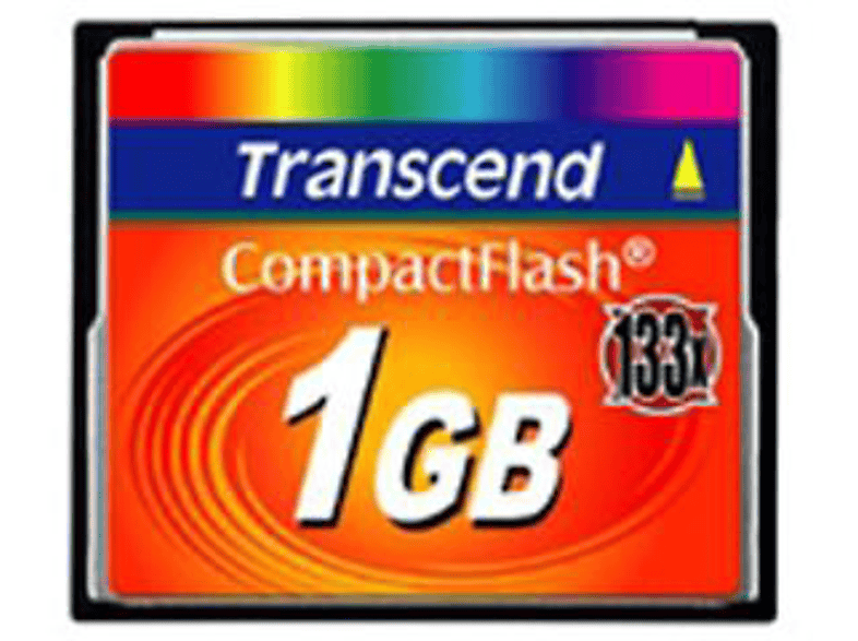 TRANSCEND TS1GCF133, Compact Flash Speicherkarte, 1 GB, 50 MB/s
