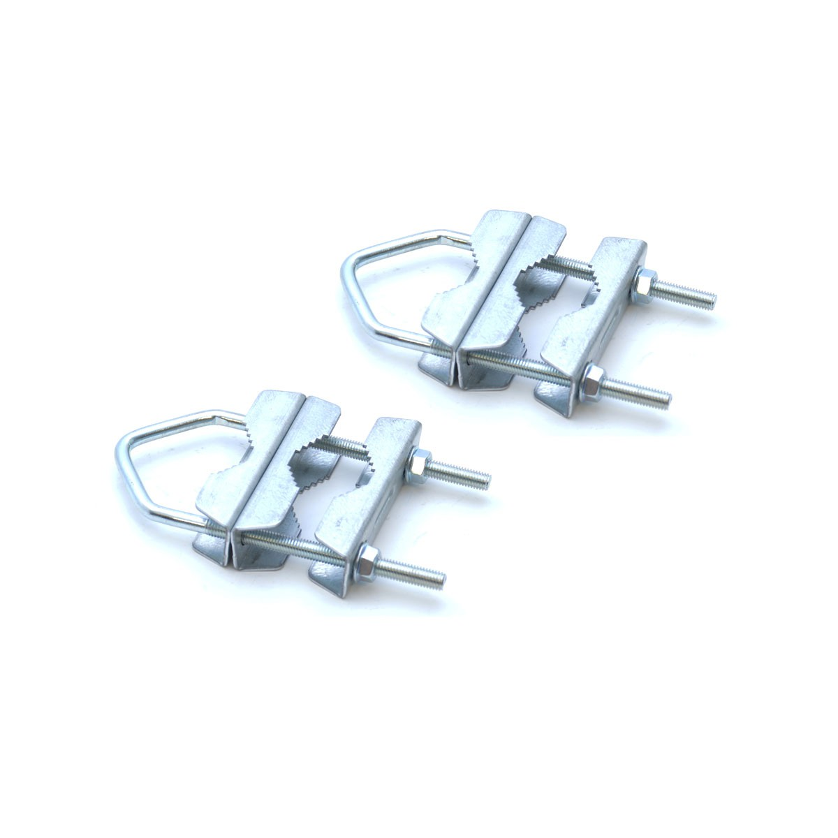 PREMIUMX 2x Mastschelle Sat Mast Silber Doppelschelle Mastdoppelschelle Rohr Mastschelle