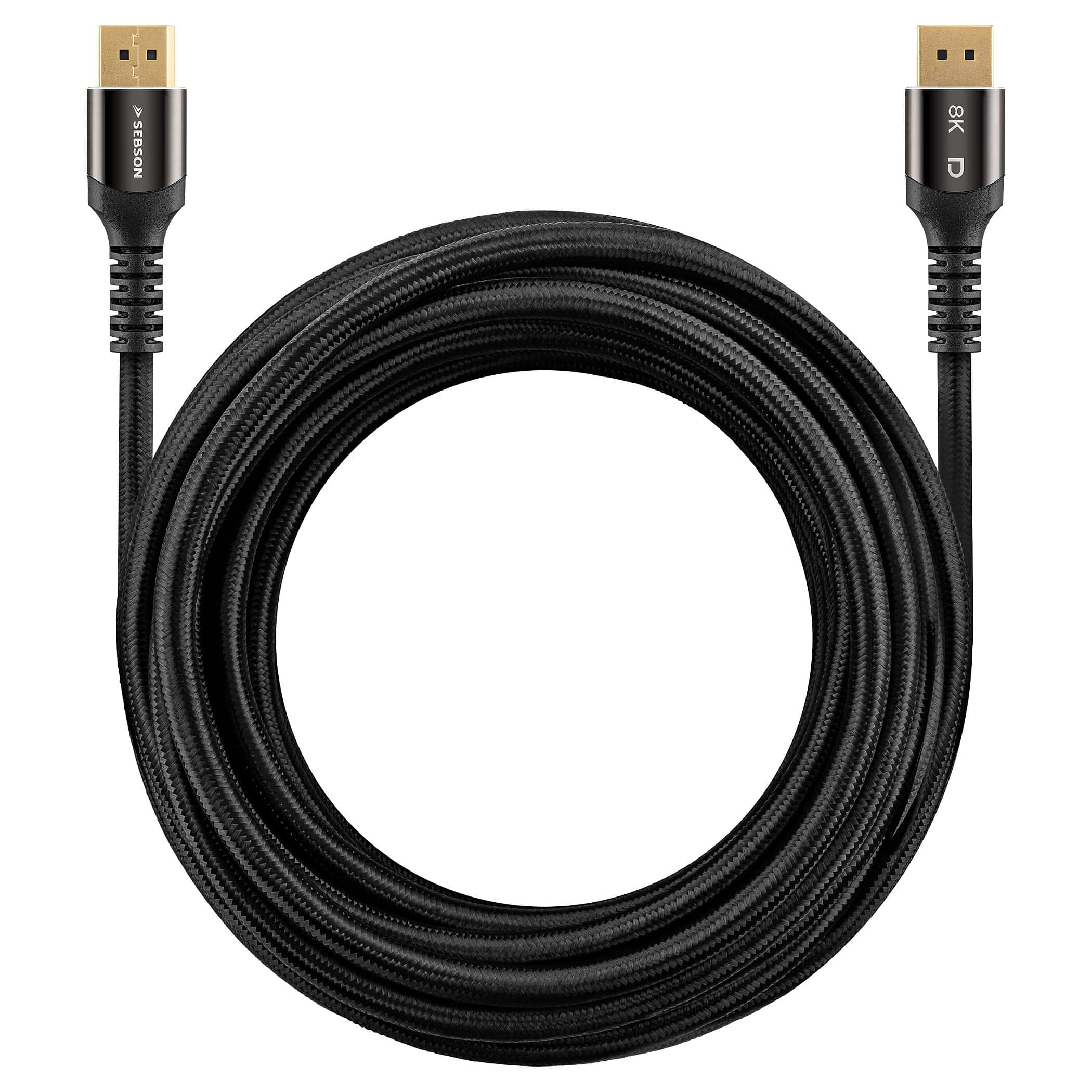 SEBSON DP_5M_A, DisplayPort Kabel, 5 m
