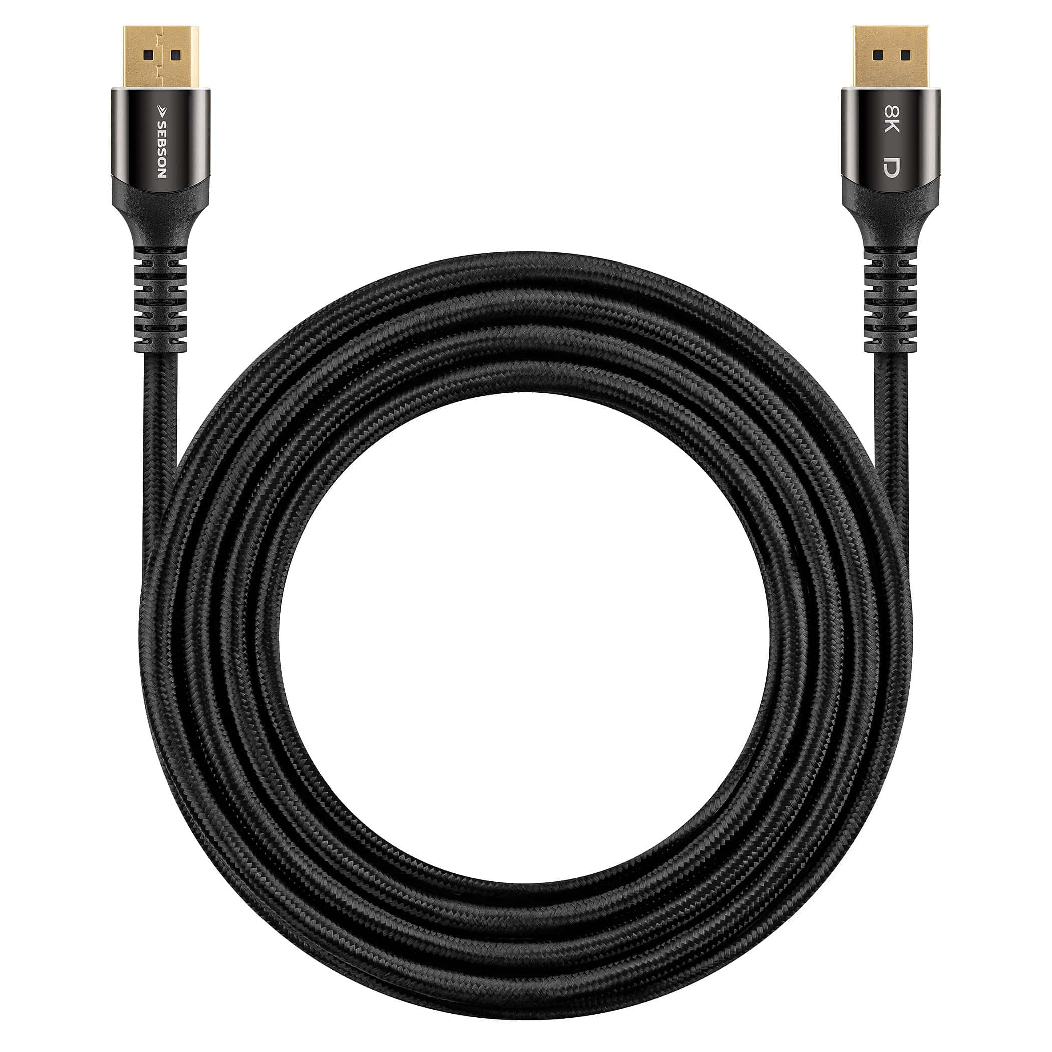 SEBSON DP_2M_A, DisplayPort Kabel, 2 m