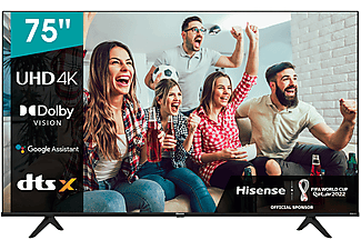 TV LED 75" 75A6G - HISENSE, UHD 4K, Negro