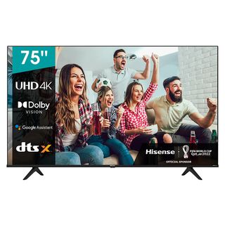 TV LED 75" - HISENSE 75A6G, UHD 4K, Negro