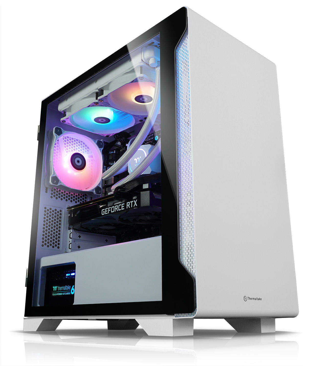 THERMALTAKE Pandia White, TB Gaming-PC GB Microsoft Windows mit AMD 64-Bit, 5 RAM, Prozessor, 10 Ryzen™ 16 SSD Home 1