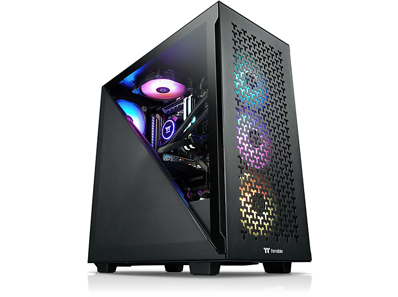 THERMALTAKE Kallisto Black, Microsoft Windows RAM, 10 SSD mit 5 64-Bit, Gaming-PC Home GB Prozessor, 1 Ryzen™ TB 16 AMD