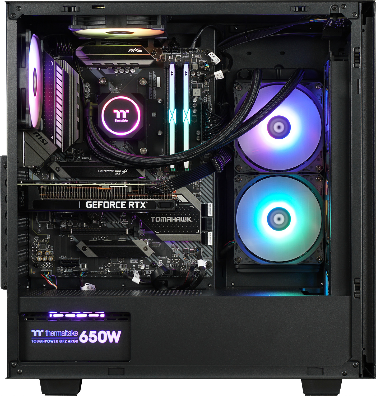Gaming-PC Kallisto AMD mit RAM, TB 64-Bit, 10 Prozessor, THERMALTAKE Microsoft SSD Home Ryzen™ GB 1 Windows 5 Black, 16