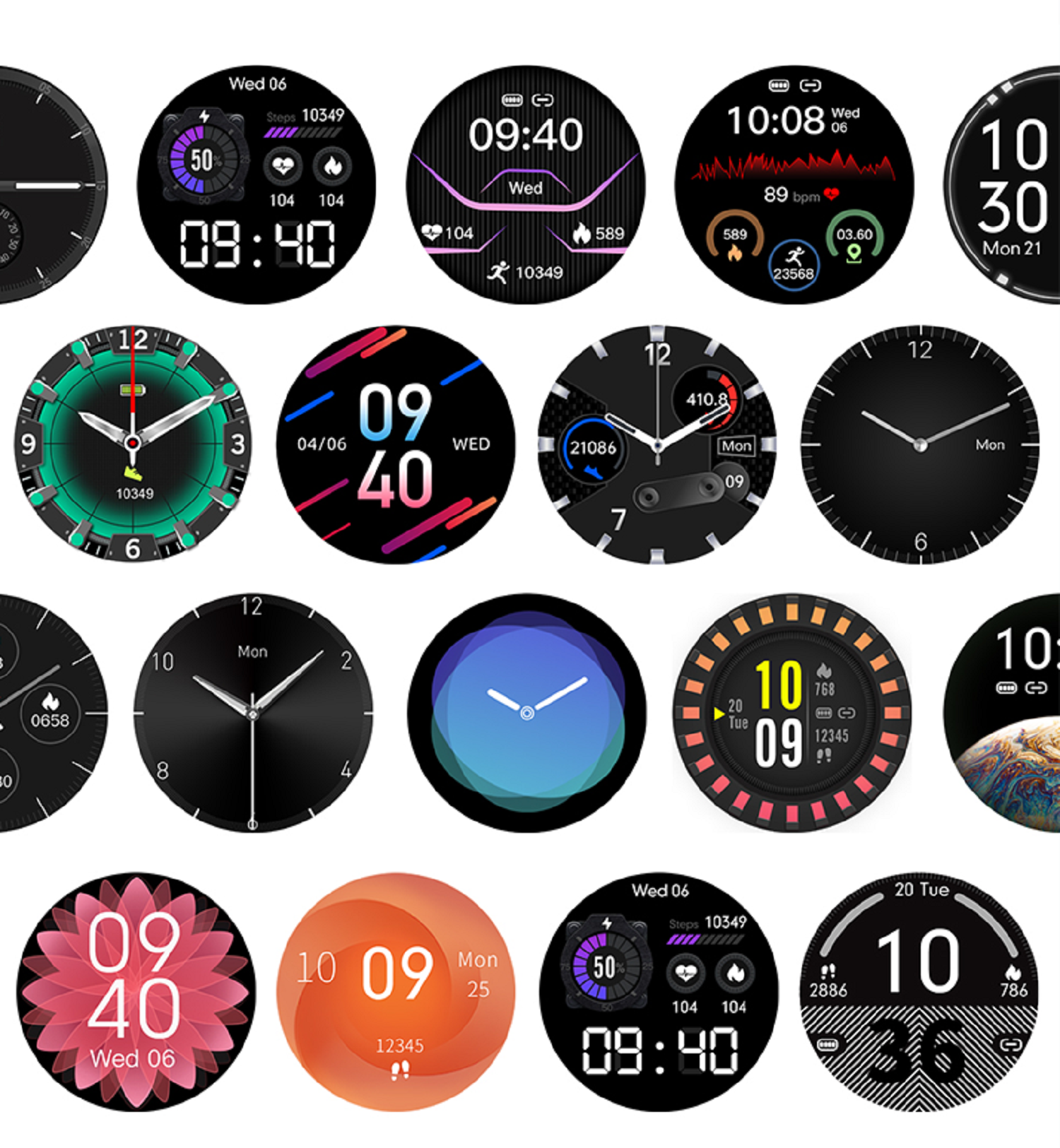 M NY KAREN Smartwatch Silikon, Pink 20