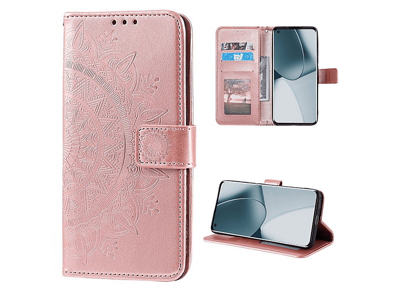 Custodia Peluche Per Motorola Edge 30 | Morbida, Con Pom Pom E Diamanti, Rosa