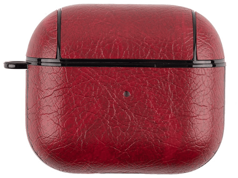 3 77035 Rot, AirPods Kunstledercover für COVERKINGZ Apple Unisex, Ladecase