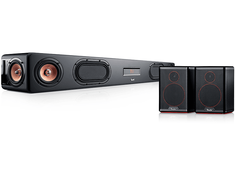TEUFEL CINEBAR ULTIMA Surround "4.0Set", Soundbar, Schwarz MediaMarkt