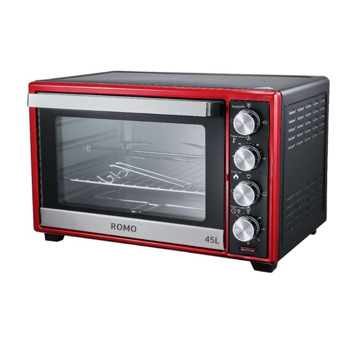 Mini horno - MH45LR ROMO, 45 Liter, Negro