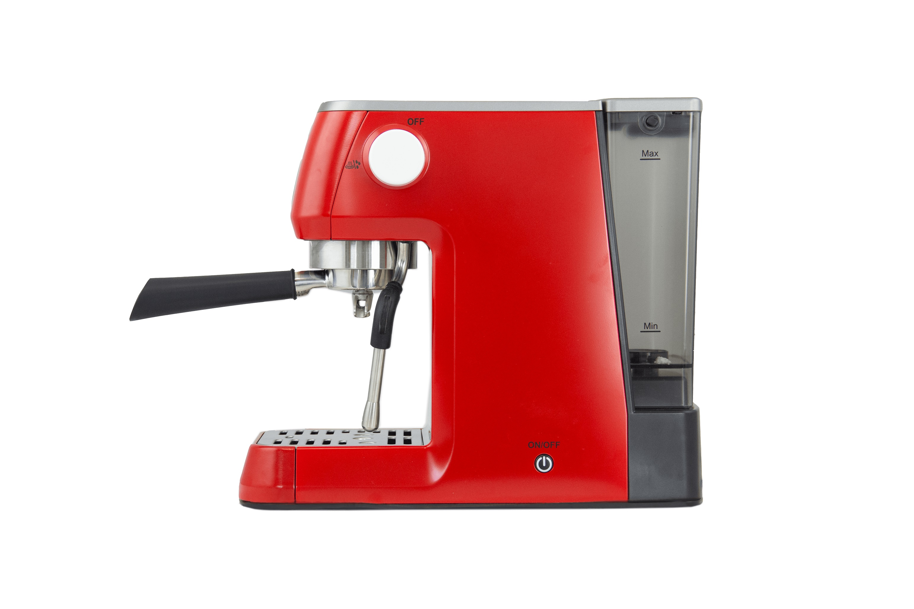 SOLIS OF SWITZERLAND Barista Rot Espressomaschine | Milchaufschäumer 1170 | Siebträgermaschine Perfetta Plus