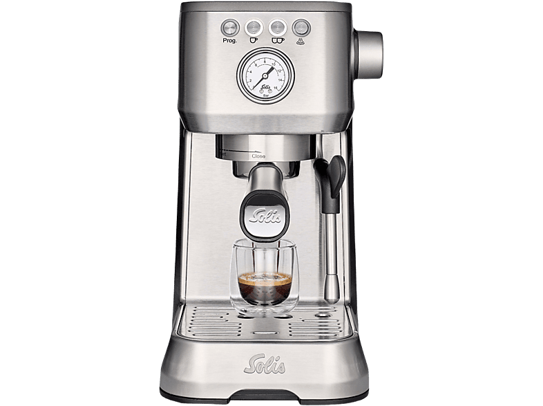 Milchaufschäumer V2 Siebträgermaschine Barista SOLIS SWITZERLAND Espressomaschine OF | Silber | 1170 Plus Perfetta