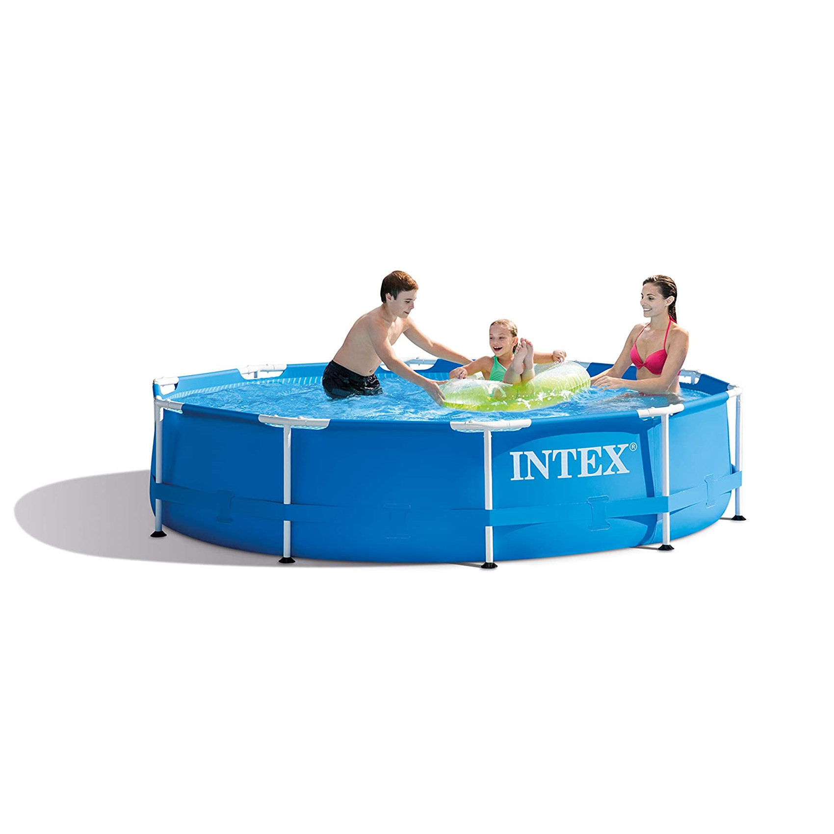 INTEX Swimmingpool, MetallFrame blau 28202GN