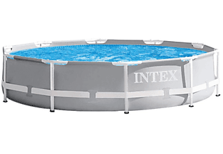 INTEX PrismFrame Pool  26702GN + umfangreiches Zubehör Swimmingpool, mehrfarbig