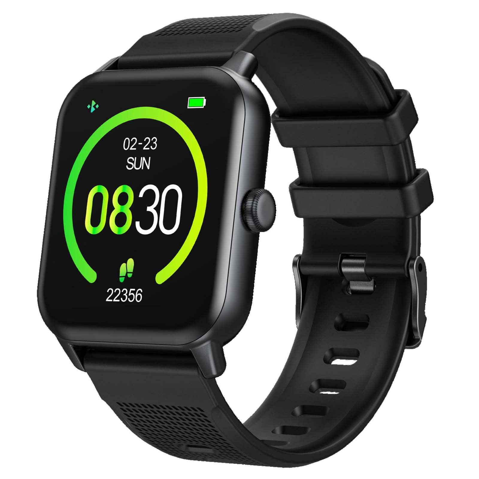 Silikon, RS-SW46 RIVERSONG schwarz Smartwatch Aluminium