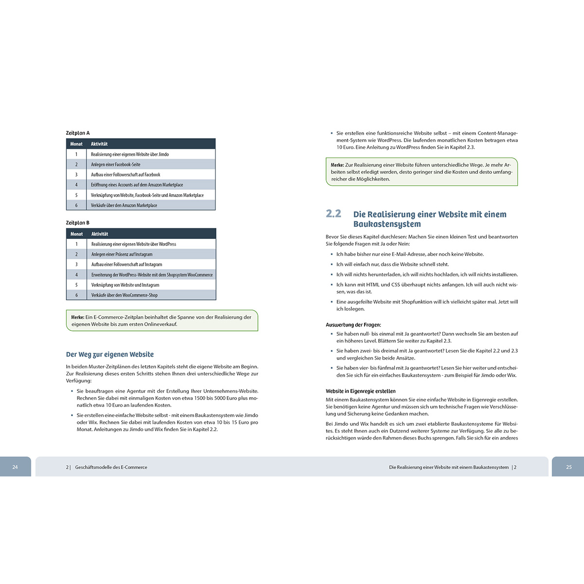 Eine Dokumentseite mit Text, Diagrammen und Tabellen zur Website-Erstellung und -Kosten.