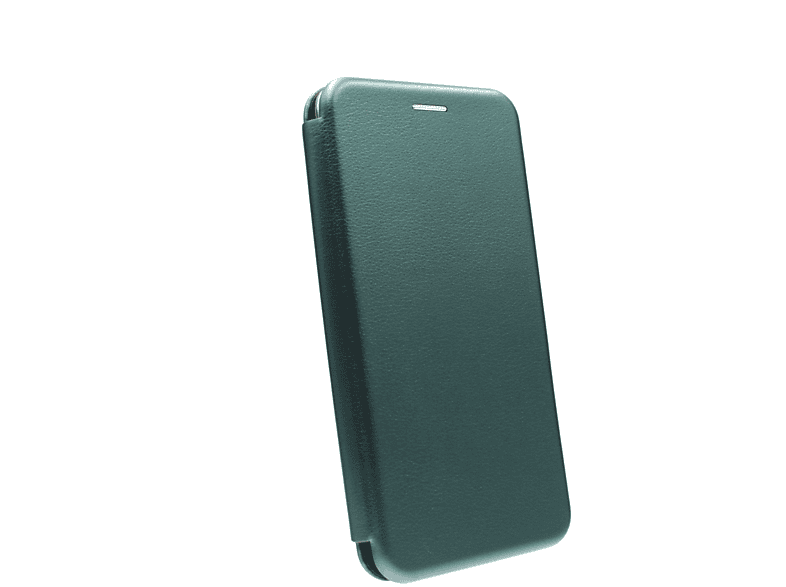 JAMCOVER Bookcase Rounded, Bookcover, Samsung, Galaxy A12, Dunkelgrün