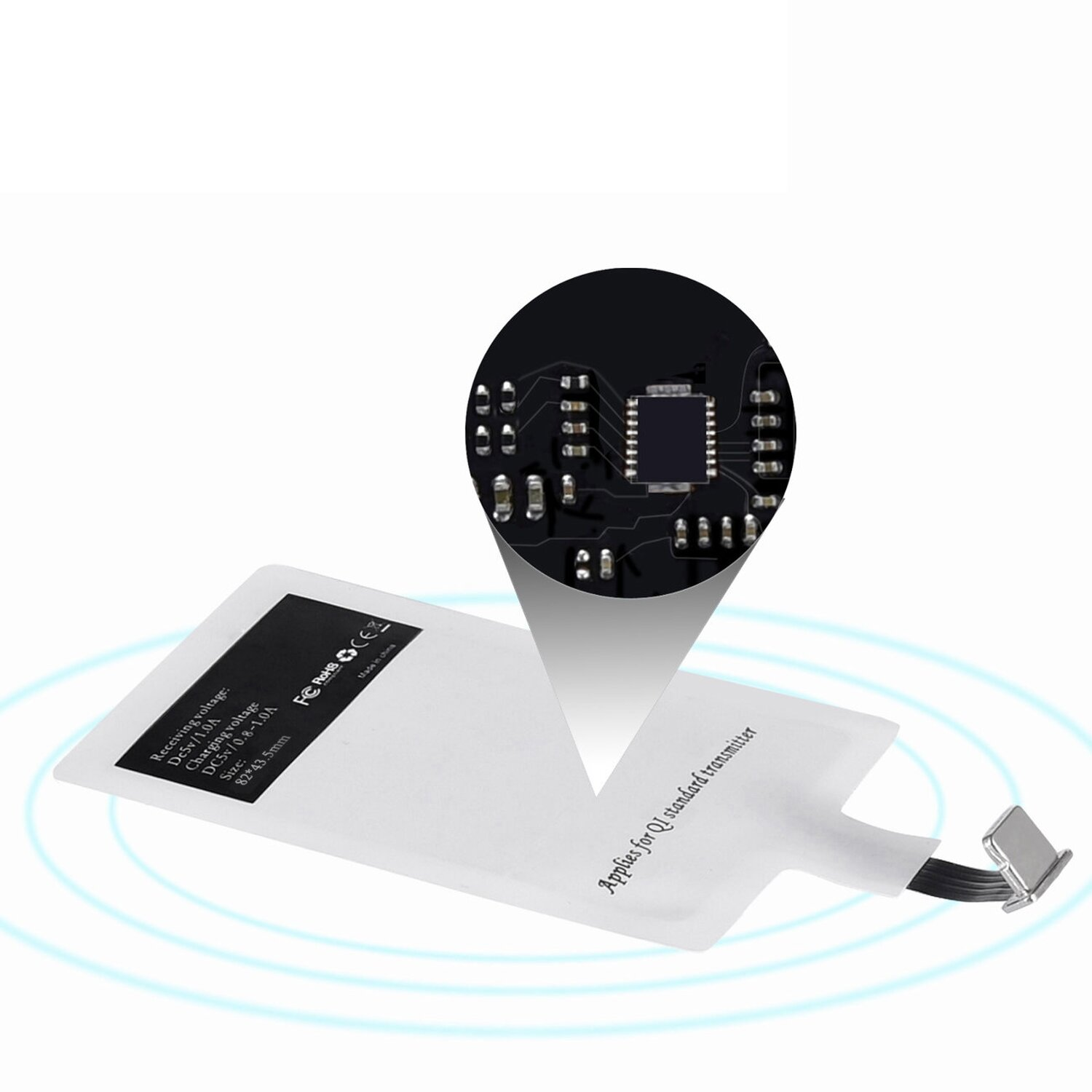 WP-IP Apple, CHOETECH Weiß Induktionsladegerätadapter