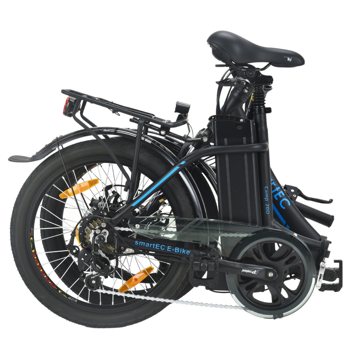 SMARTEC 2er Pack Camp 20D/H mit Transporttaschen Kompakt-/Faltrad (Laufradgröße: 20 Zoll, Unisex-Rad, Schwarz)